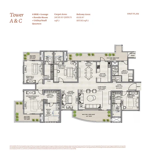 Adani Lushlands Size - 3005.80 to 3291.59 sq.ft*