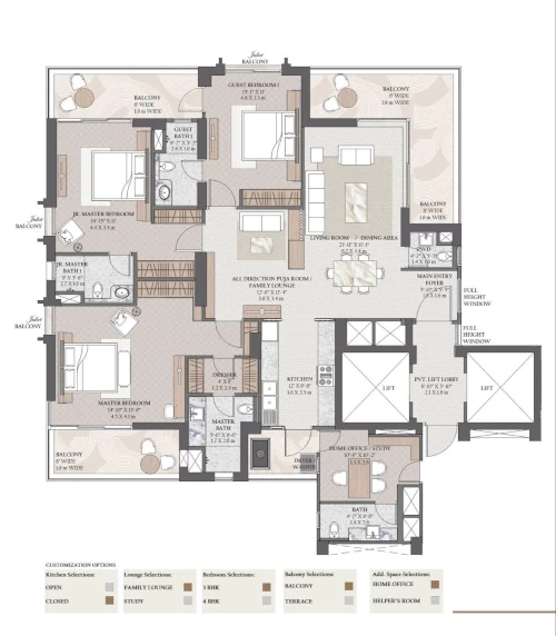 Conscient ParQ Size - 1945 sq.ft*