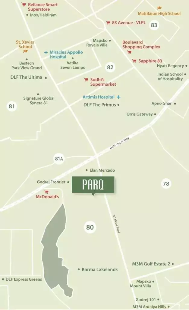 Conscient ParQ Location Map