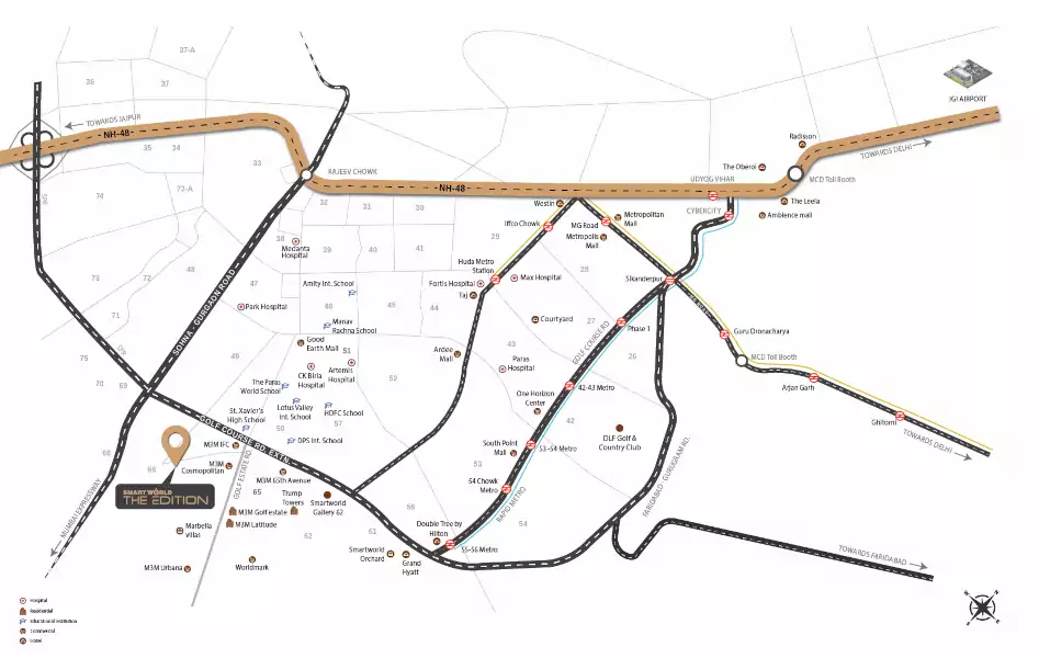 Smart World The Edition Location Map