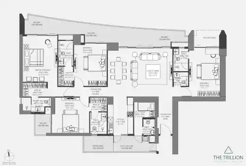 Trillion by Experion Size - 2802 - 2844 sq.ft*