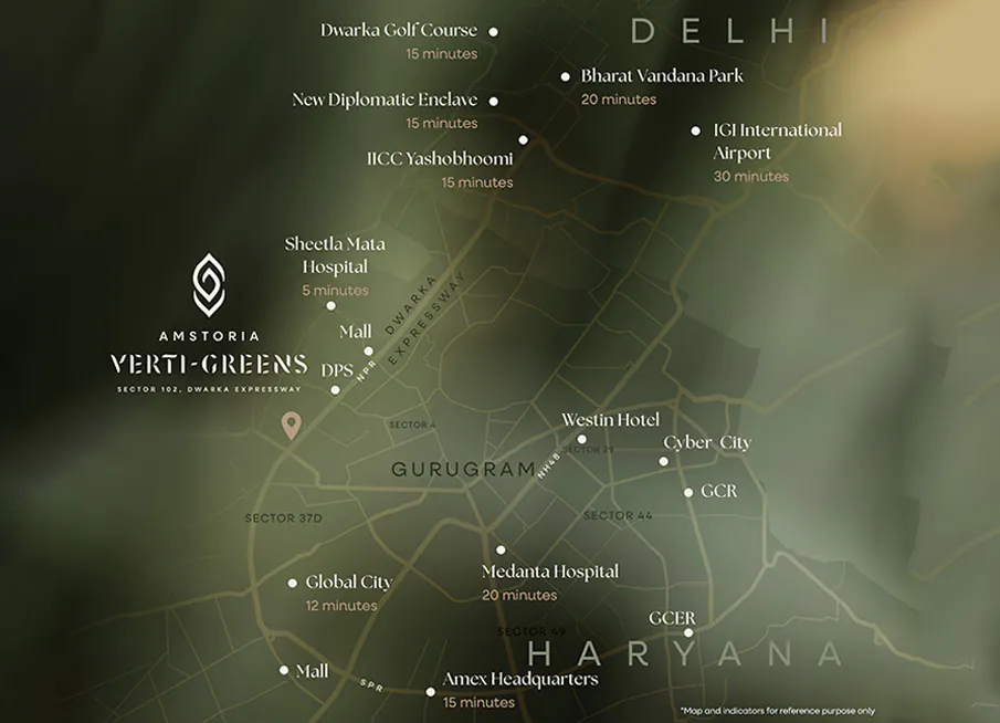 BPTP Amstoria Verti-Greens Location Map